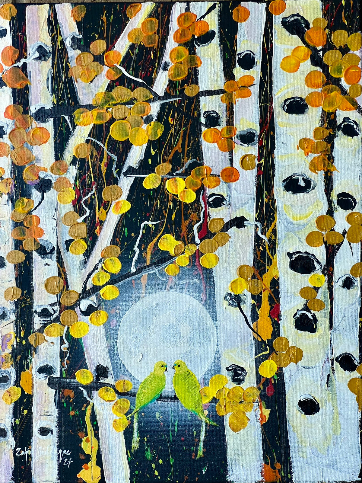 When the moonlit falls –20"x16" Canvas