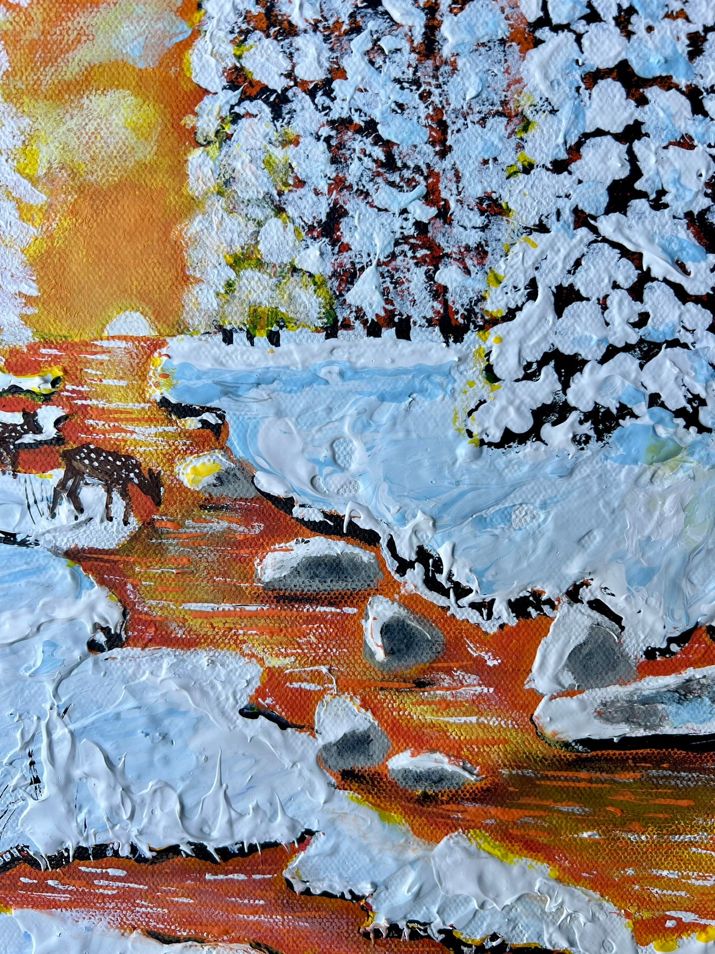 “Quiet Crossing” –16"x12" Gallery Wrapped Stretched Canvas