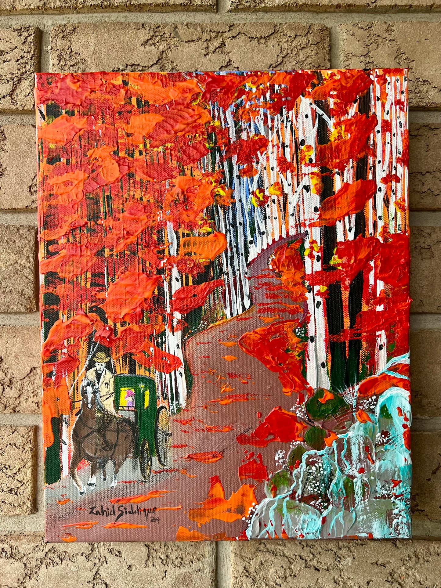 Autumn Ride – 11"x14" Gallery Wrapped Stretched Canvas