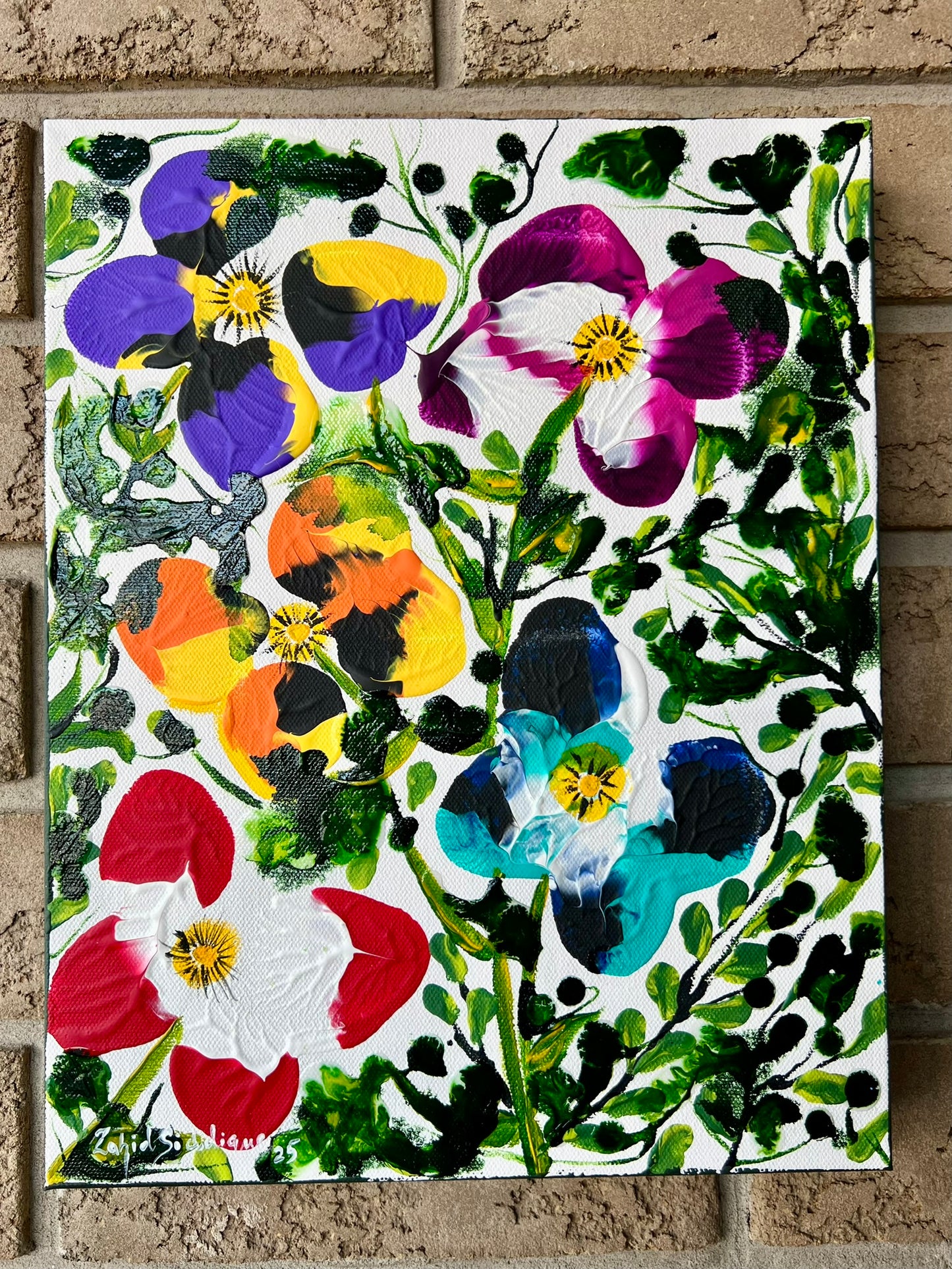 Garden of Smiles – 11"x14" Gallery Wrapped Stretched Canvas