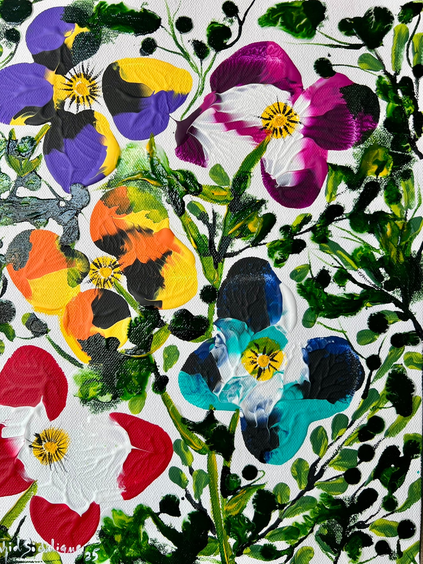 Garden of Smiles – 11"x14" Gallery Wrapped Stretched Canvas
