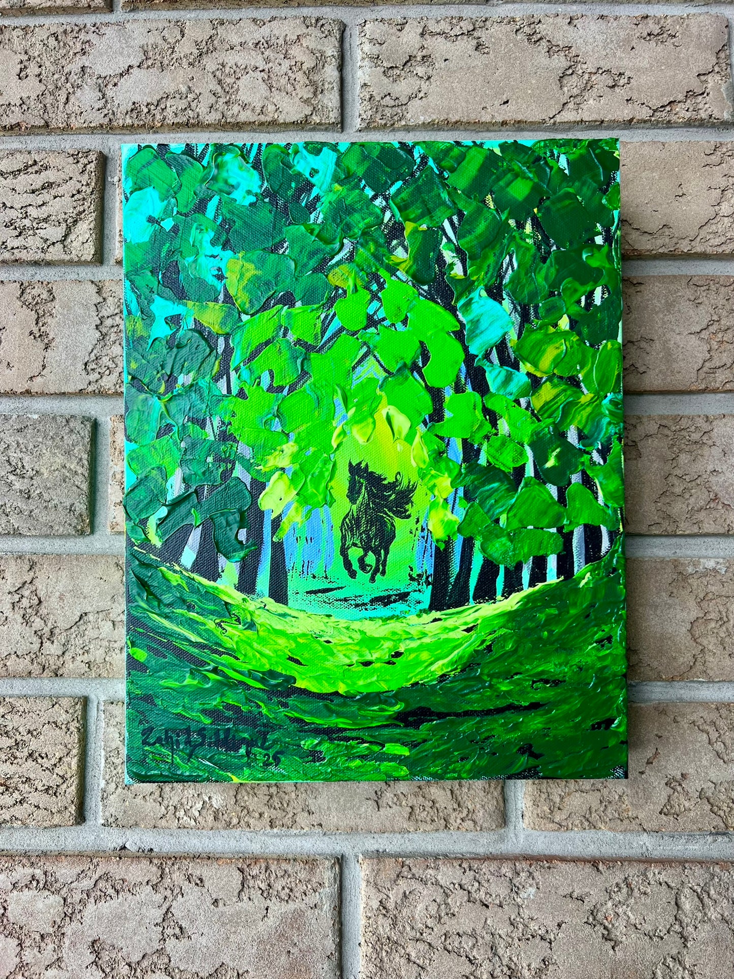 Luminous Escape – 14"x11" Gallery Wrapped Stretched Canvas