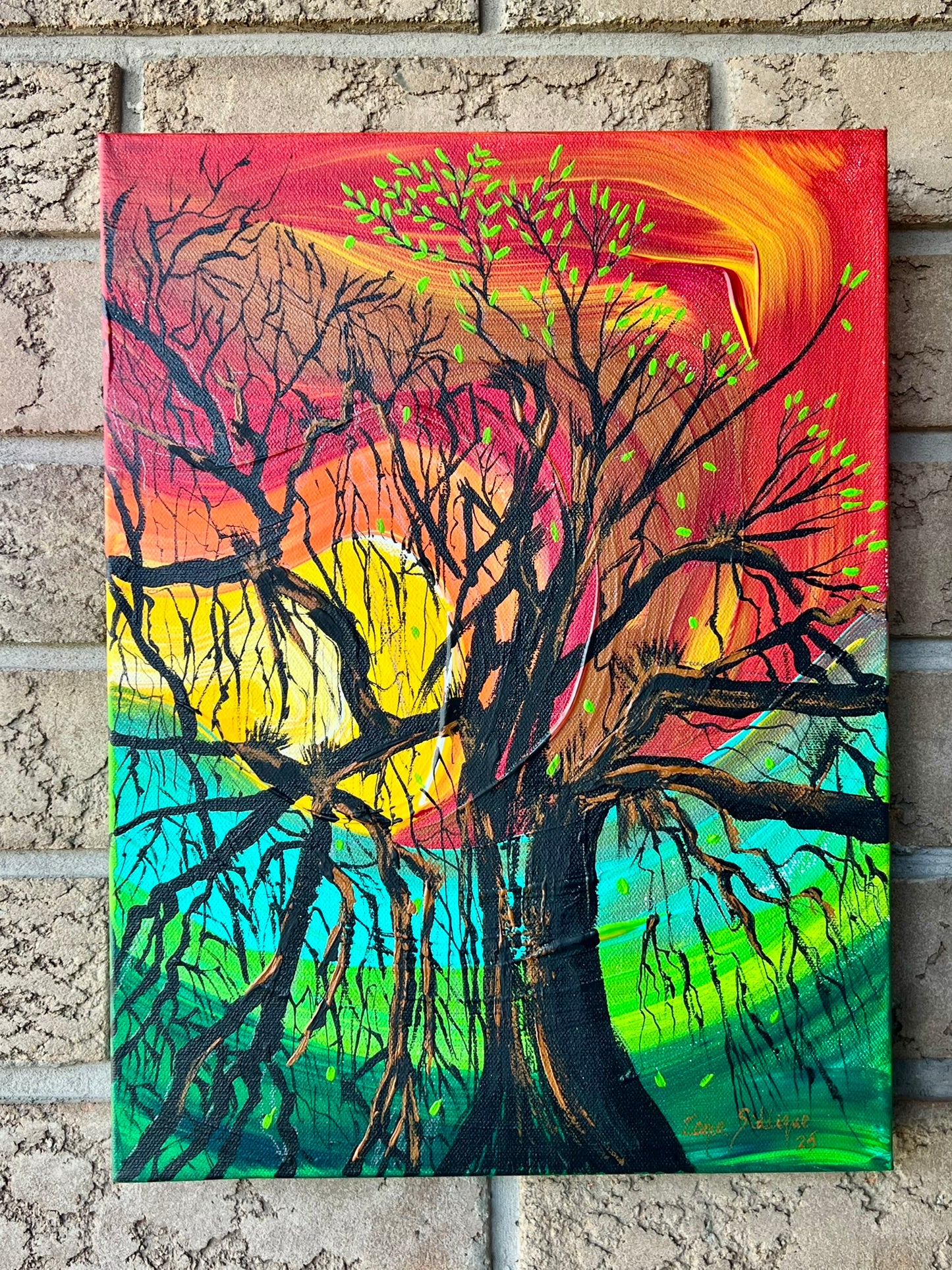 Never Give Up –12"x16" Gallery Wrapped Stretched Canvas