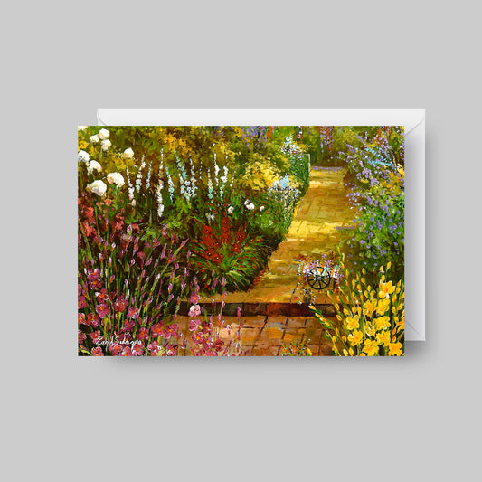 GREETING CARD Printed from Original Acrylic Painting "Spring Symphony"  Blank Inside,5"X7"