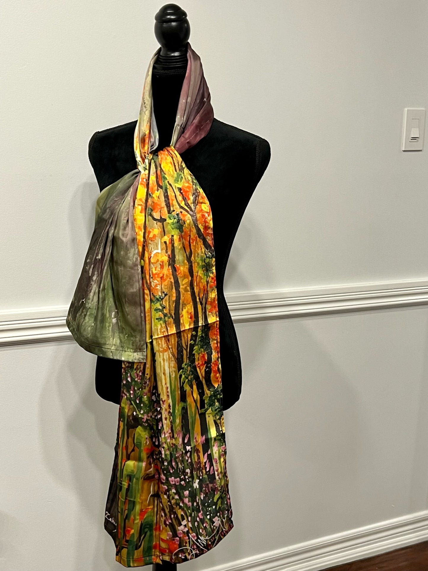 After the Rain - Art Silk Scarf