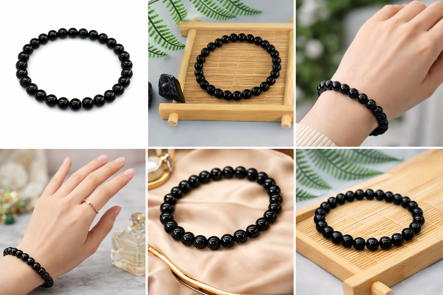 Black Onyx Bracelet – Natural Gemstone Bracelet | Zed Symbolic Collection