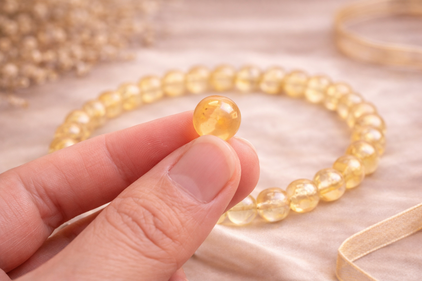Citrine Bracelet – Natural Gemstone Bracelet | Zed Symbolic Collection