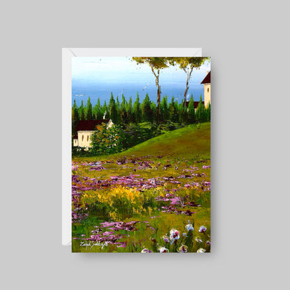 GREETING CARD Printed from Original Acrylic Painting "Dawn's Promise"  Blank Inside, 5"X7"