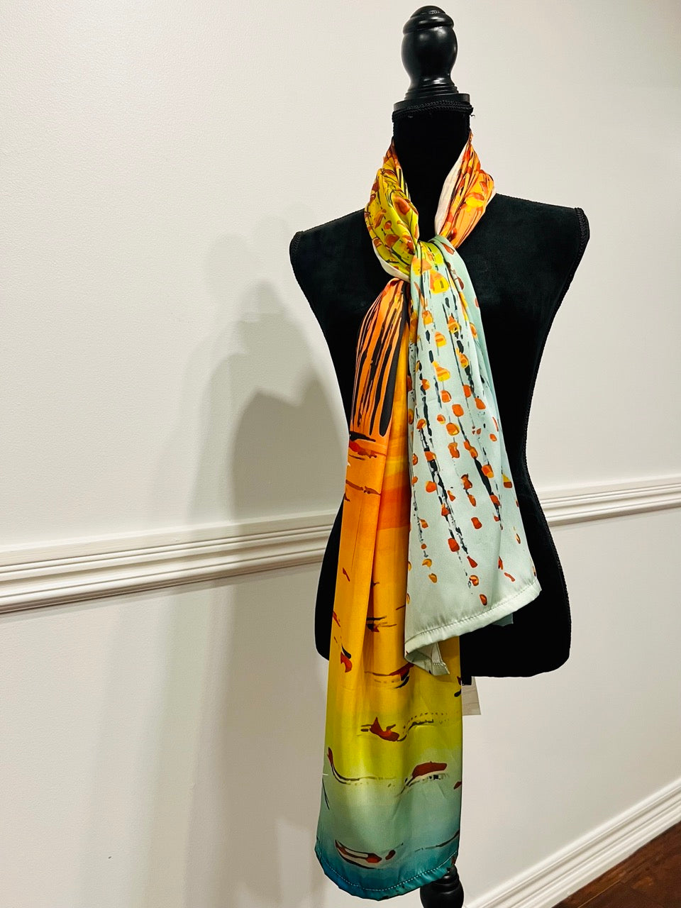 Hopeful Sunset - Art Silk Scarf