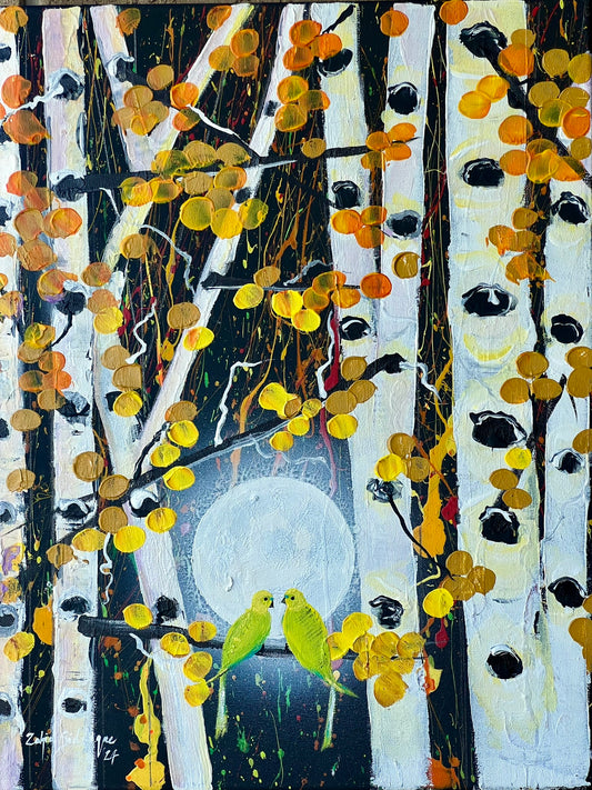When the moonlit falls –20"x16" Canvas