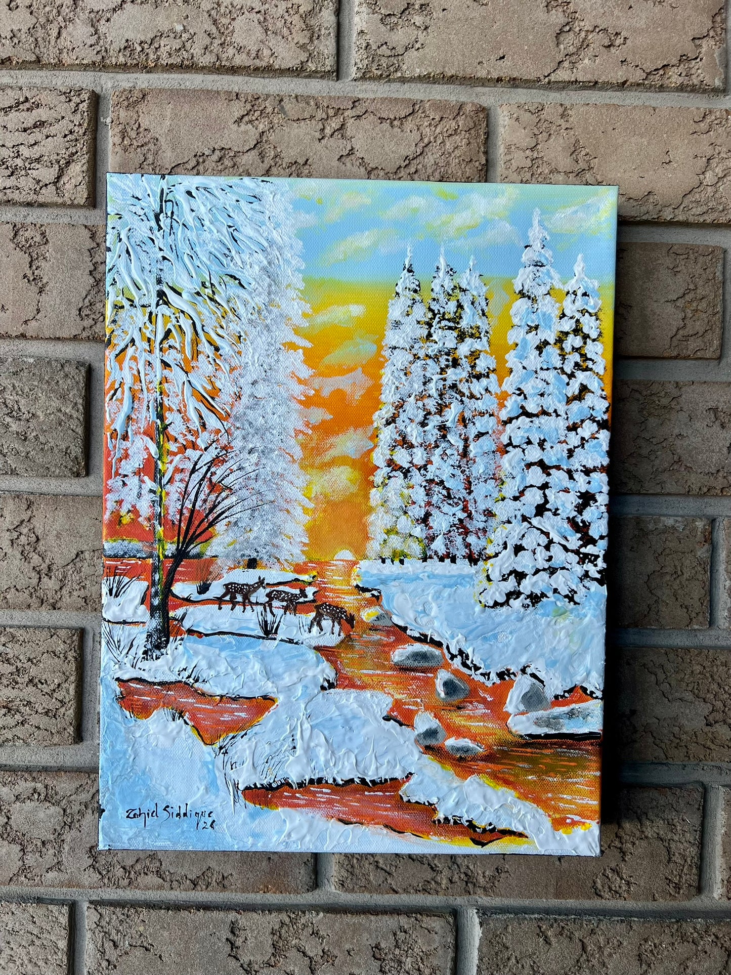 “Quiet Crossing” –16"x12" Gallery Wrapped Stretched Canvas