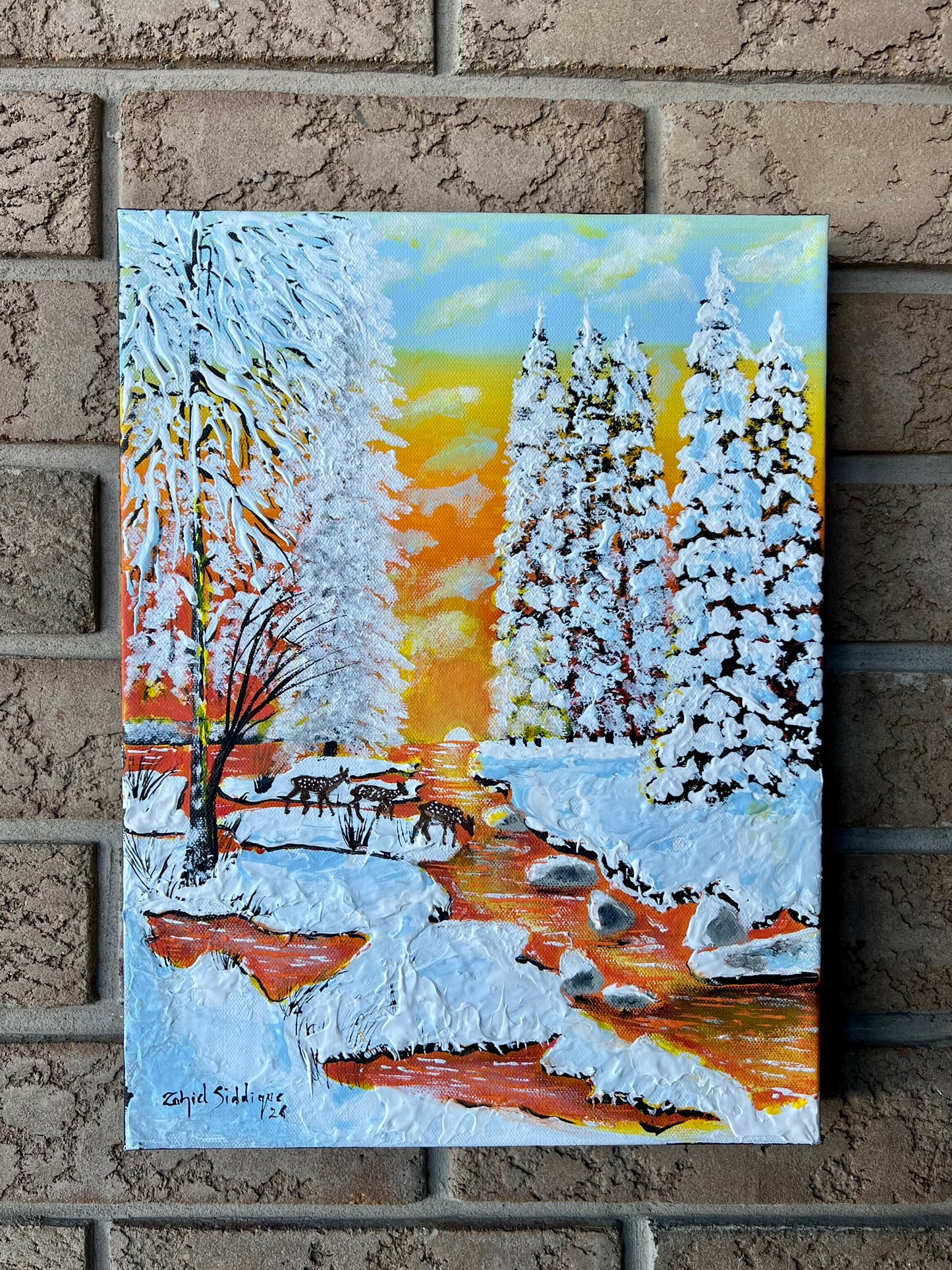 “Quiet Crossing” –16"x12" Gallery Wrapped Stretched Canvas
