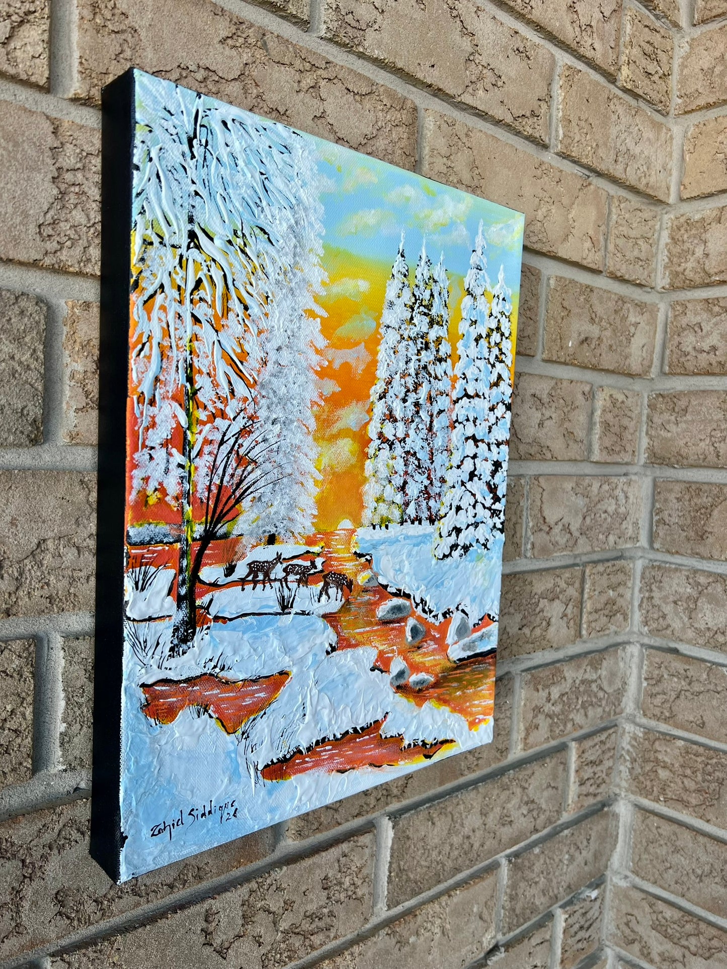 “Quiet Crossing” –16"x12" Gallery Wrapped Stretched Canvas