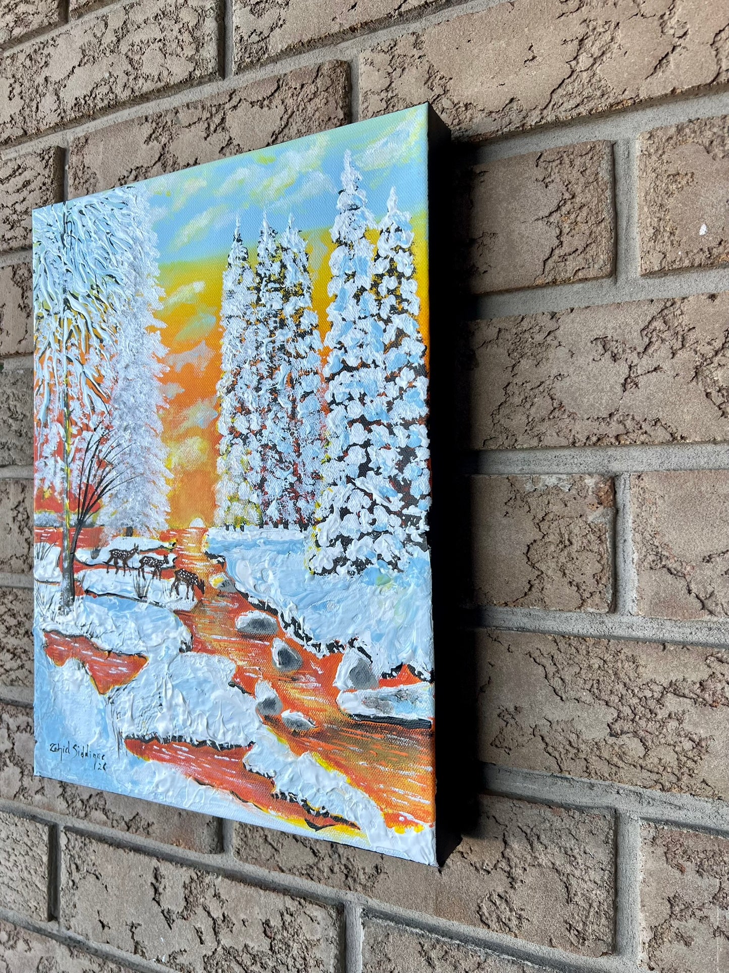 “Quiet Crossing” –16"x12" Gallery Wrapped Stretched Canvas