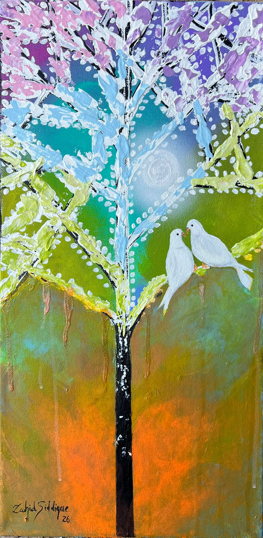 Love, Crossing Time  20"x10" Gallery Wrapped Stretched Canvas