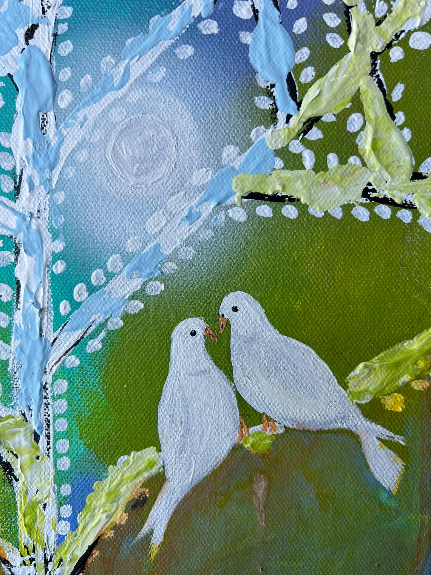 Love, Crossing Time  20"x10" Gallery Wrapped Stretched Canvas