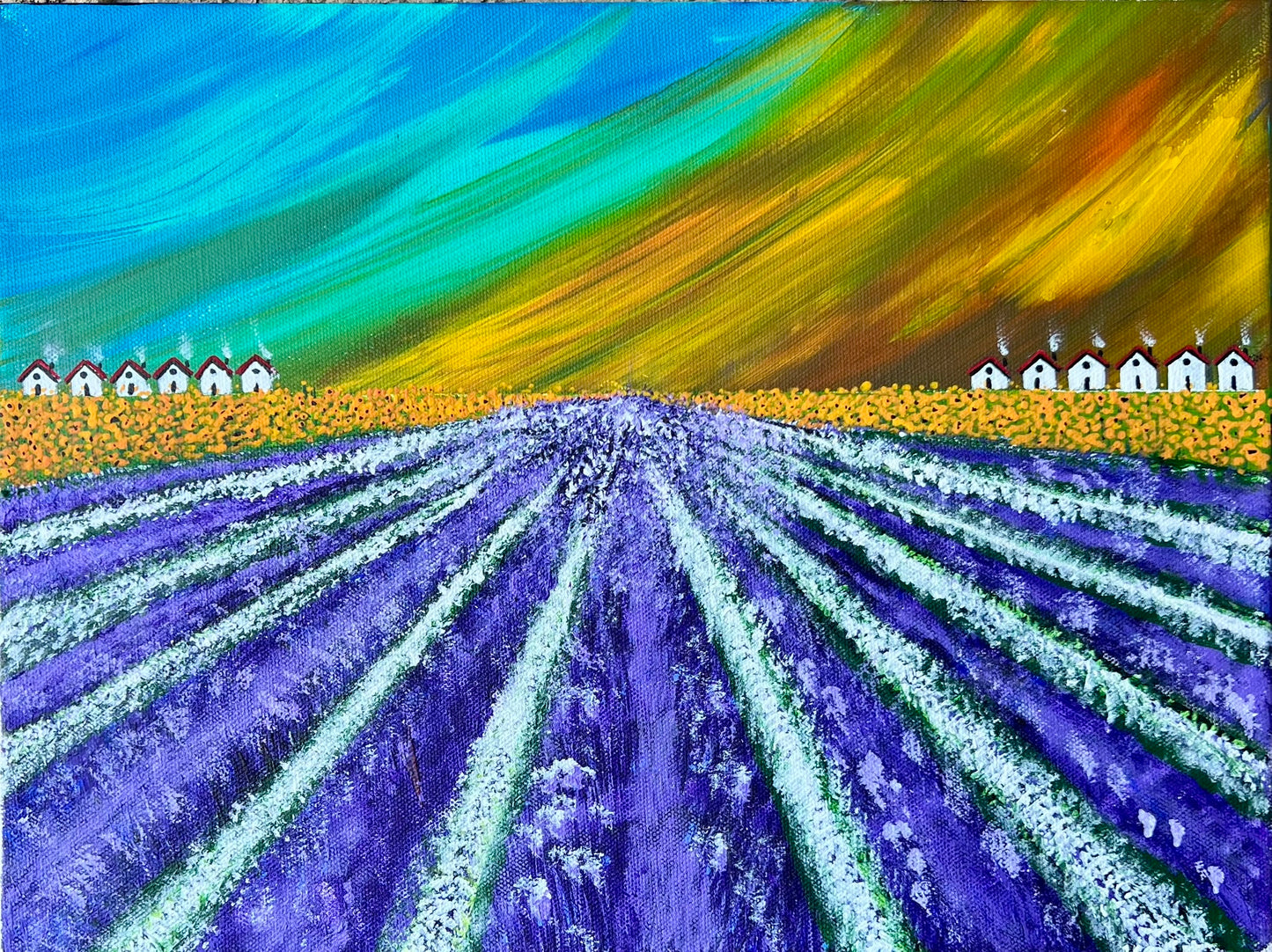 Levander Dreams –12"x16" Gallery Wrapped Stretched Canvas