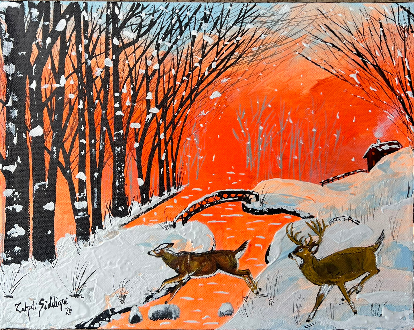 Follow Me  – 11"x14" Gallery Wrapped Stretched Canvas