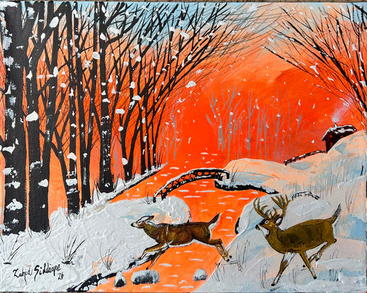 Follow Me  – 11"x14" Gallery Wrapped Stretched Canvas