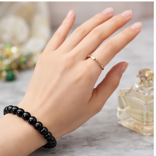 Black Onyx Bracelet – Natural Gemstone Bracelet | Zed Symbolic Collection