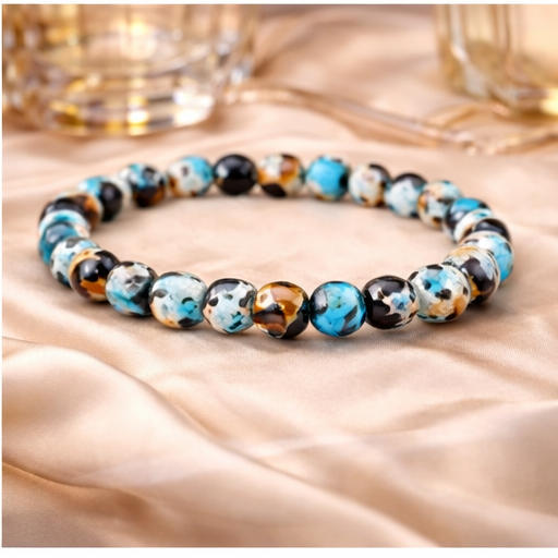 Quartz & Hematite Bracelet – Natural Gemstone Blend | Zed Symbolic Collection