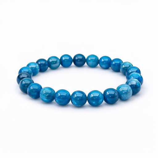 Blue Apatite Bracelet – Natural Gemstone Bracelet | Zed Symbolic Collection