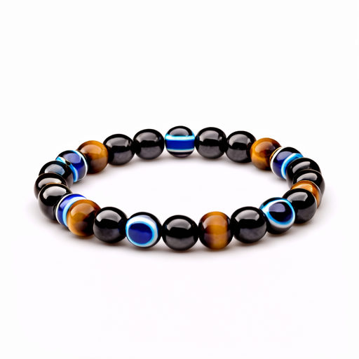 Tiger Eye & Evil Eye Bracelet – Symbolic Gemstone Bracelet | Zed Symbolic Collection