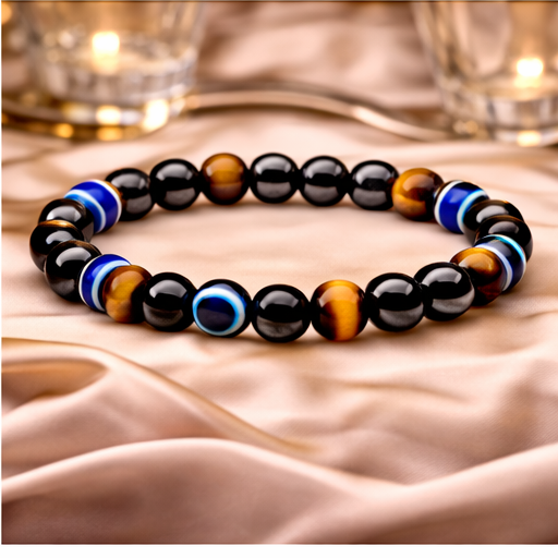 Tiger Eye & Evil Eye Bracelet – Symbolic Gemstone Bracelet | Zed Symbolic Collection