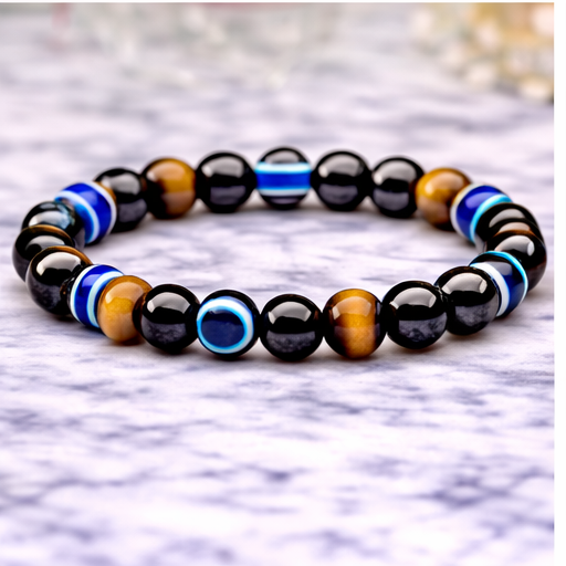 Tiger Eye & Evil Eye Bracelet – Symbolic Gemstone Bracelet | Zed Symbolic Collection