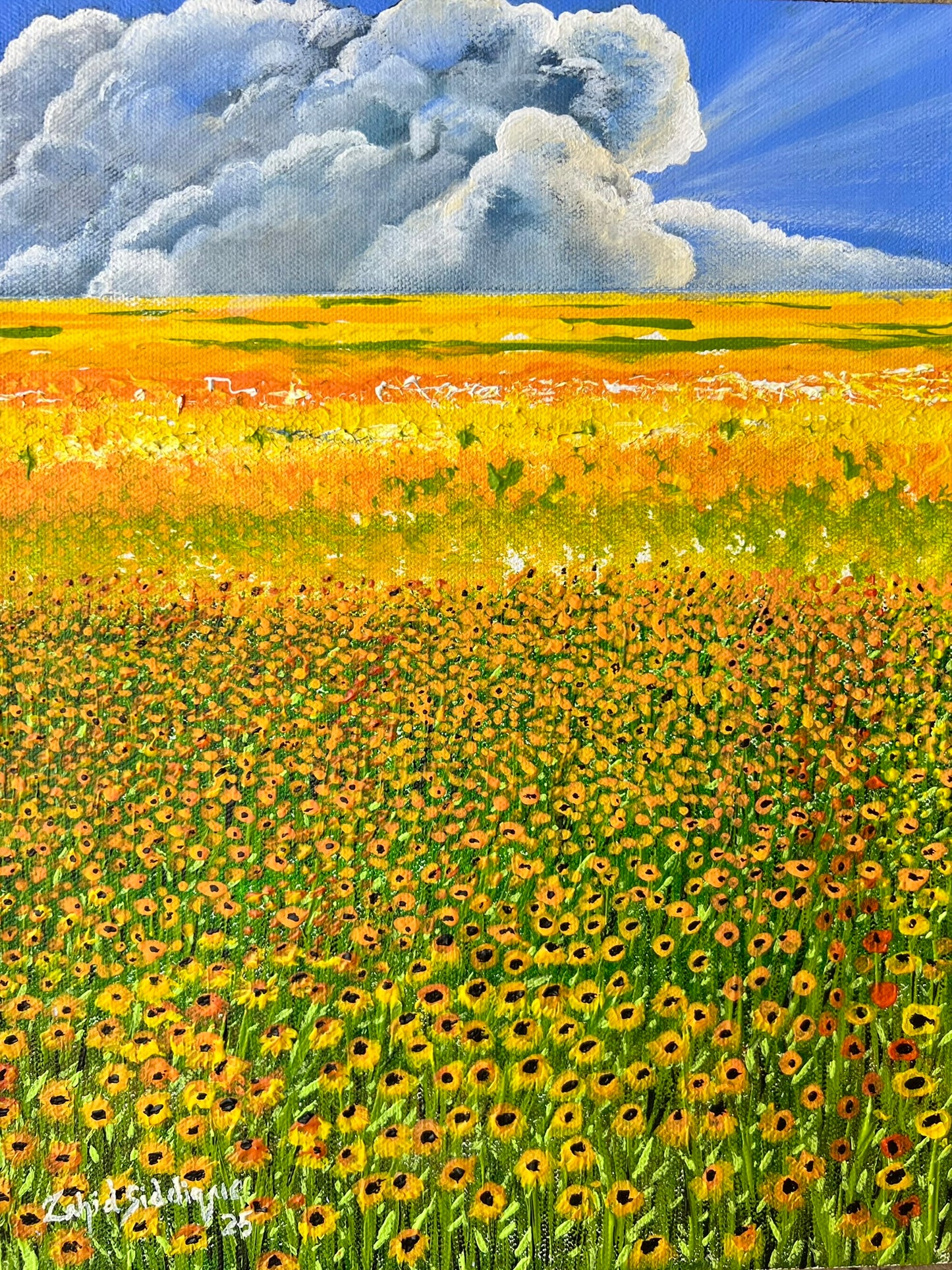 Radiance Eternal –  14"x11" Gallery Wrapped Stretched Canvas