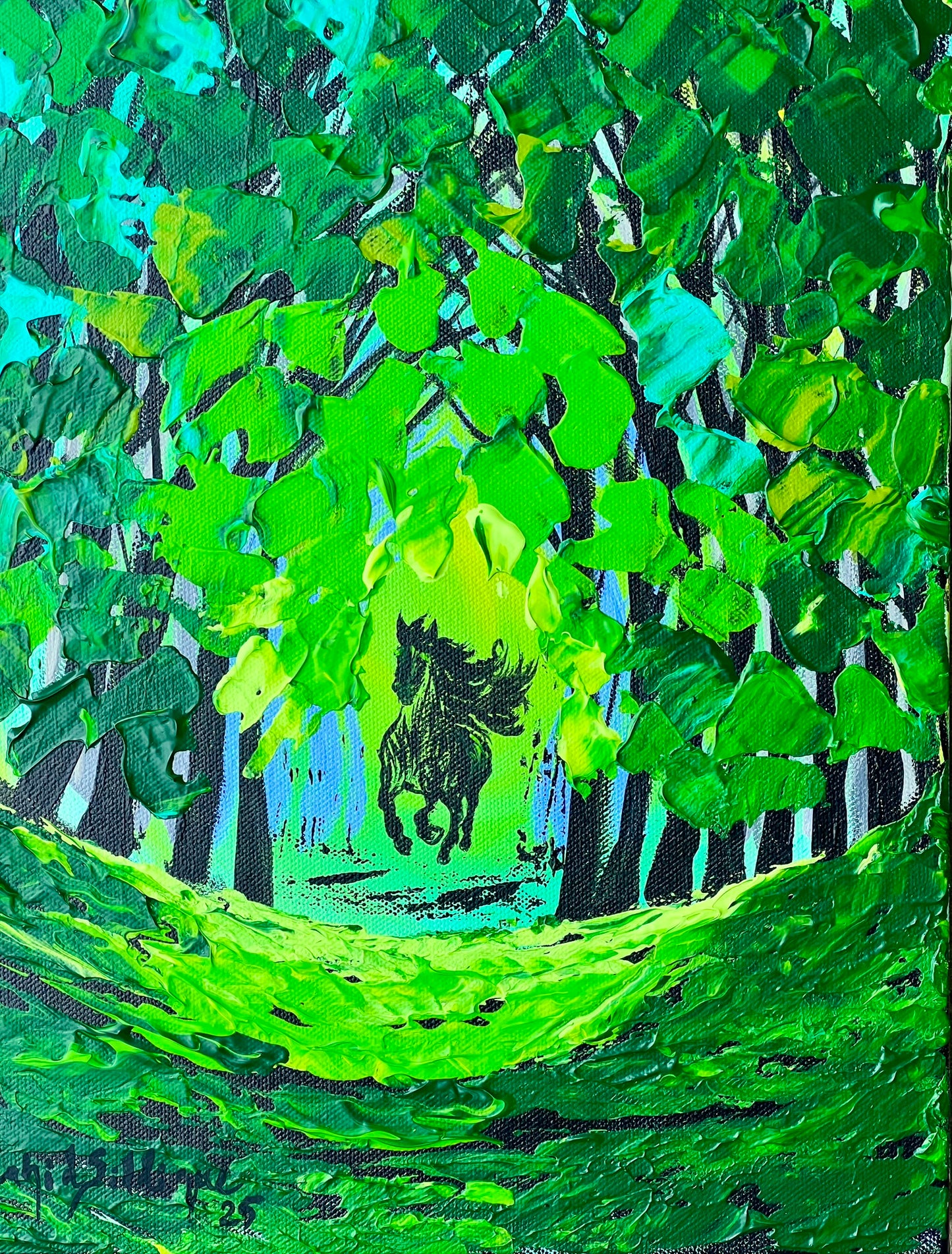Luminous Escape –  14"x11" Gallery Wrapped Stretched Canvas