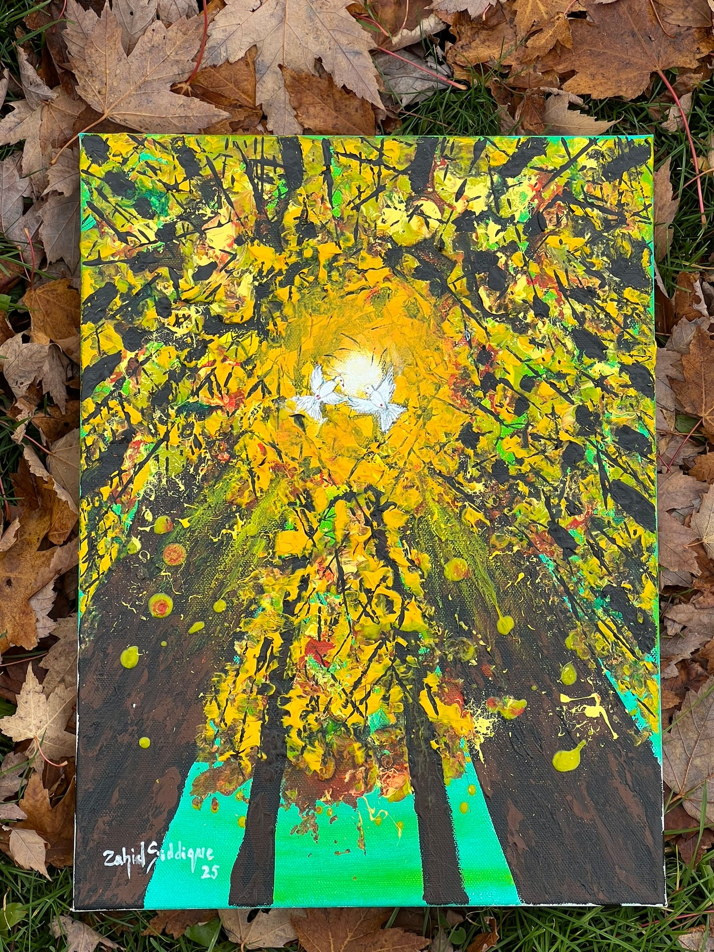 “Looking Up” –12"x16" Gallery Wrapped Stretched Canvas