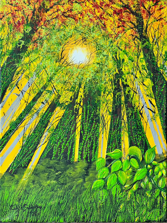 “Looking Up” –12"x16" Gallery Wrapped Stretched Canvas