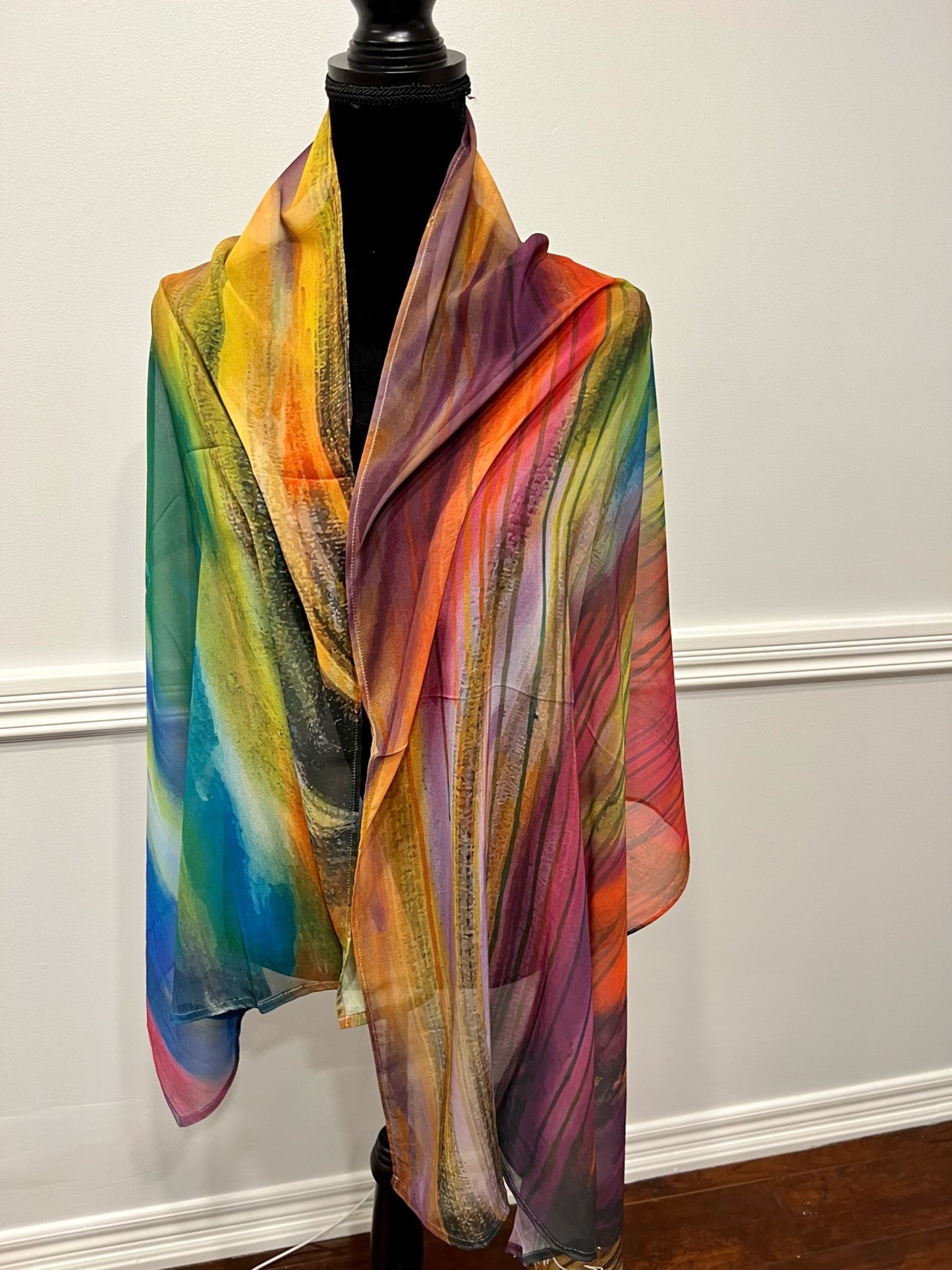 Serenity's Embrace - Art Silk Scarf