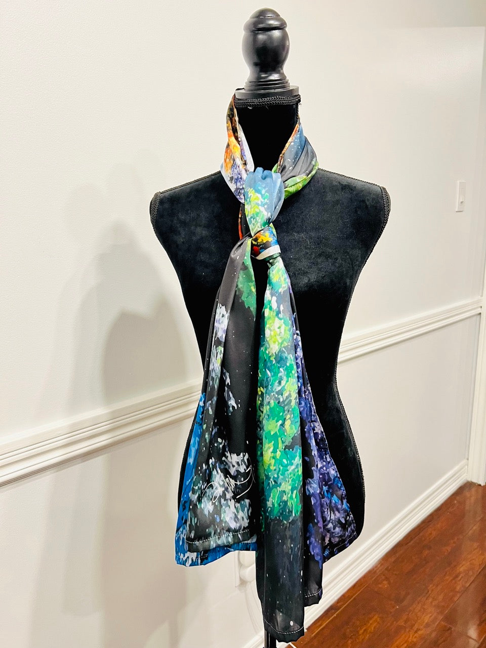 Spring Night - Art Silk Scarf 