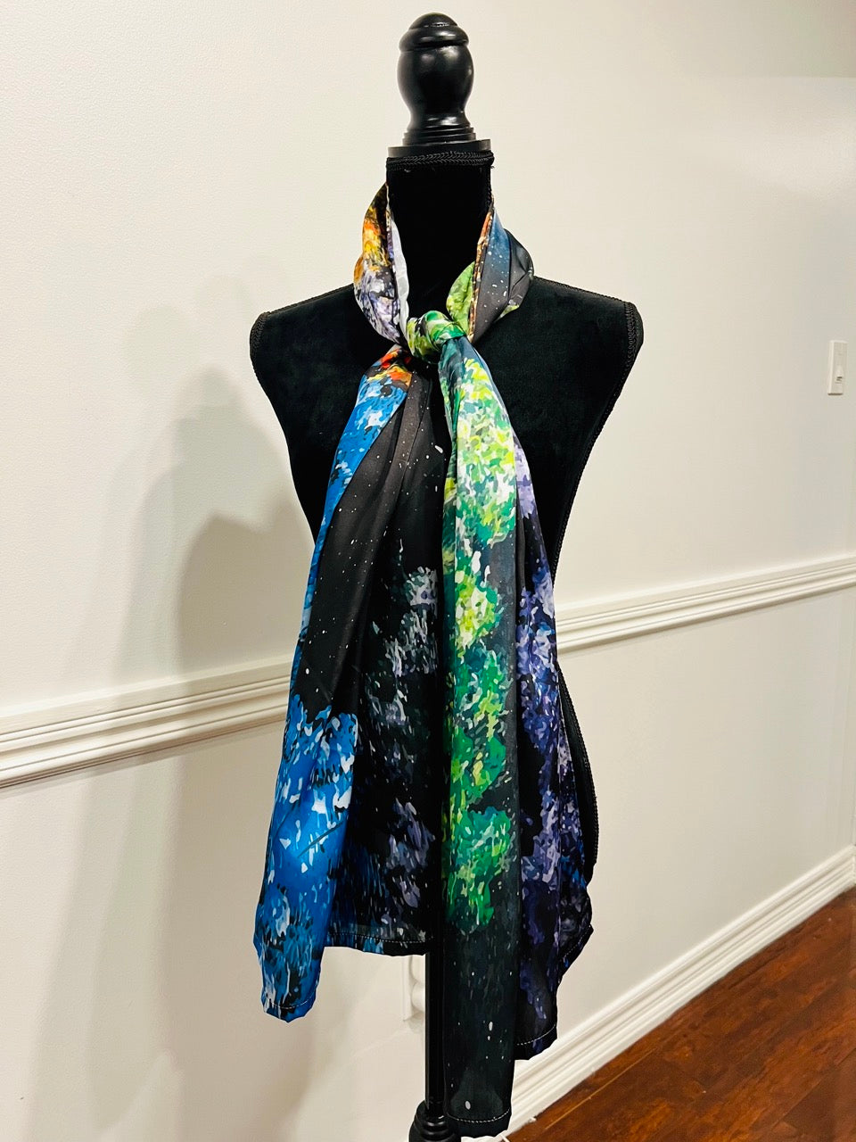 Spring Night - Art Silk Scarf 